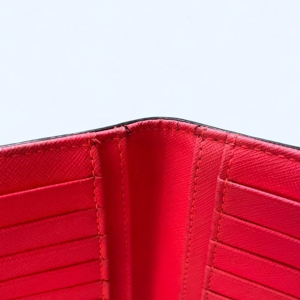 Kate Spade Large Slim Bifold Wallet Saffiano Leather candied madison